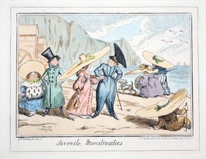 少年怪物、パブ。 1835年（手描きの彫刻） 作： George Cruikshank